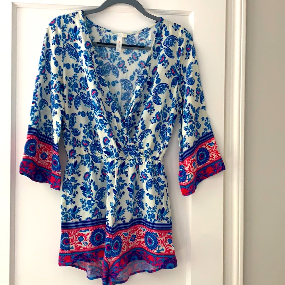 New Bohemian Long Sleeve Romper